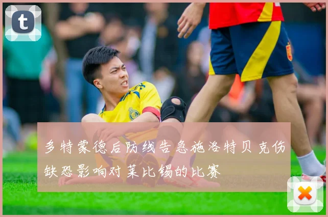 多特蒙德后防线告急施洛特贝克伤缺恐影响对莱比锡的比赛